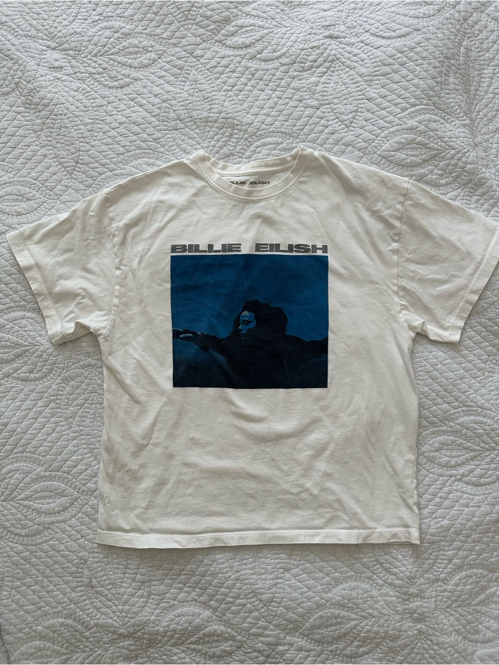 Official Billie Eilish Graphic Tee “hit me hard and soft”